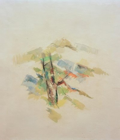 Træstudie af Paul Cézanne