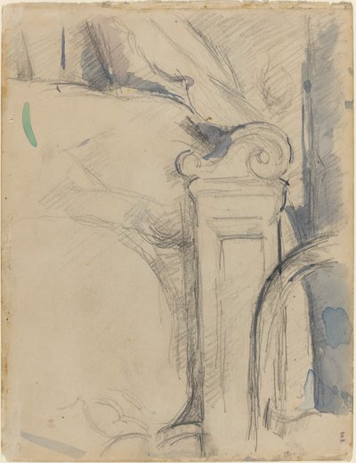 Sengestolpe [verso] af Paul Cézanne