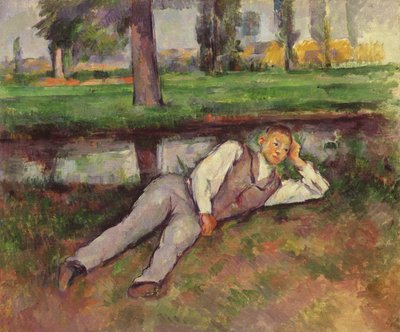 Dreng hvilende, ca. 1887 af Paul Cézanne