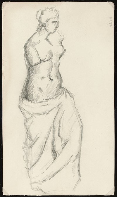 Fra det antikke: Venus de Milo, c.1872-73 af Paul Cézanne