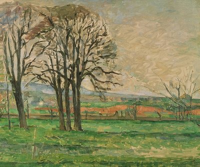 De nøgne træer ved Jas de Bouffan. 1885-86 af Paul Cézanne