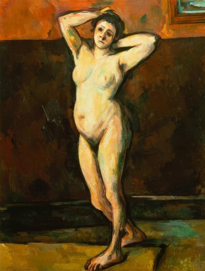 Stående nøgen kvinde af Paul Cézanne