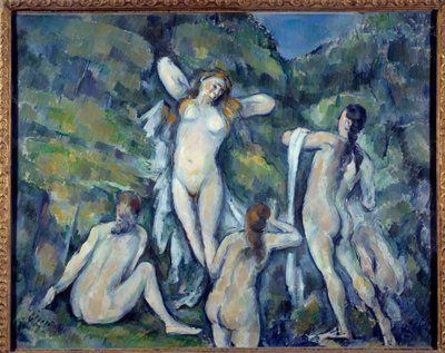 Fire badende maleri af Paul Cezanne (1839-1906) 1888 København, Carlberg Glyptotek af Paul Cézanne