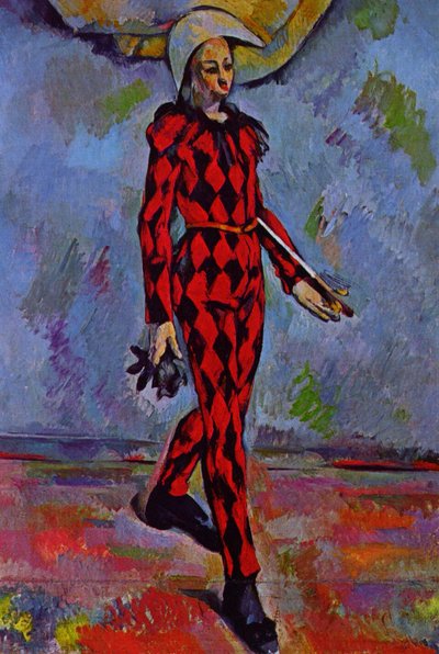 Fransk: Arlequin Harlequin af Paul Cézanne