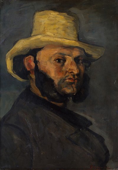 Gustave Boyer f. 1840 i stråhat, 1870-71. af Paul Cézanne