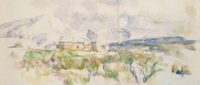 Sainte-Victoire-bjerget set fra Lauves af Paul Cézanne
