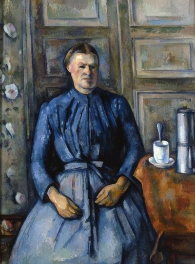 Kvinden med kaffemaskinen af Paul Cézanne