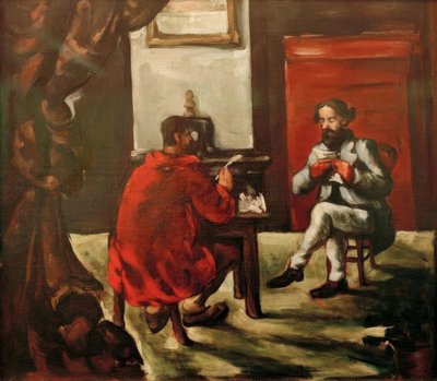 Læser Paul Alexis hos Zola af Paul Cézanne