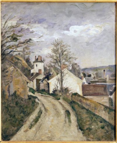 Doktor Gachets hus i Auvers af Paul Cézanne
