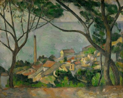Havet ved Estaque af Paul Cézanne