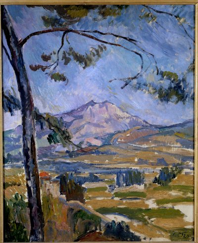 Sainte Victoire-bjerget Maleri af Paul Cezanne (1839-1906) 1800-tallet. Størrelse 0,55 x 0,45 m Paris, Musee d