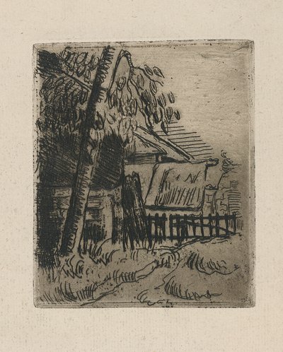 Landskab ved Auvers af Paul Cézanne