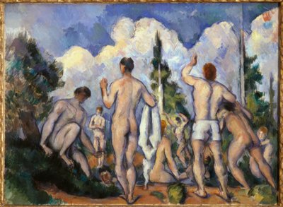 Badegæsterne af Paul Cézanne