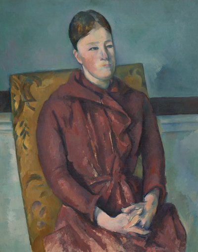 Madame Cezanne i en gul stol af Paul Cézanne