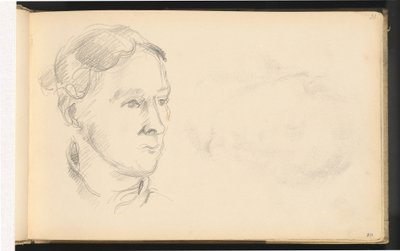 Madame Cezanne af Paul Cézanne