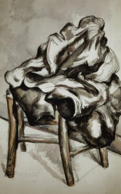 Frakke på en stol af Paul Cézanne