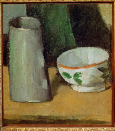 Mælkeskål og kande af Paul Cézanne