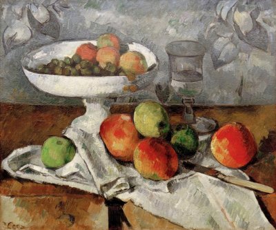 Stilleben med frugtskål af Paul Cézanne