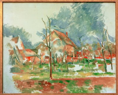 Vinterlandskab - Giverny af Paul Cézanne