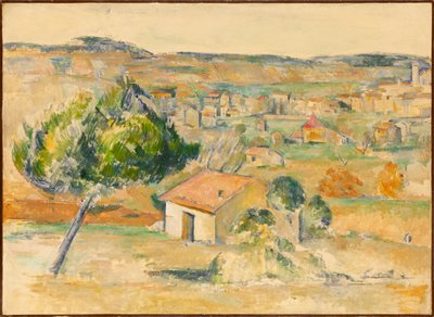 Plaine provençale Slette i Provence, 1883-1885. af Paul Cézanne