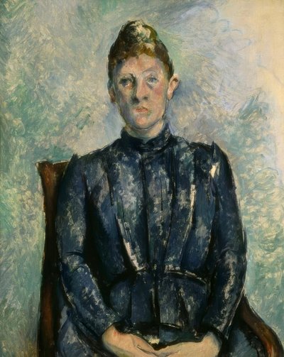 Portræt af Madame Cézanne af Paul Cézanne
