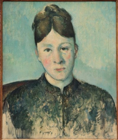 Portræt af Madame Cézanne af Paul Cézanne