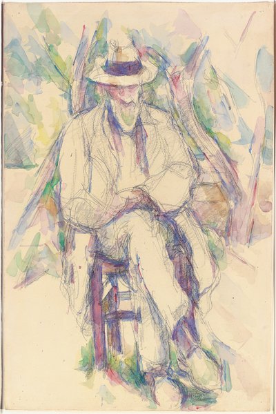 Portræt af Vallier, 1904-06 af Paul Cézanne