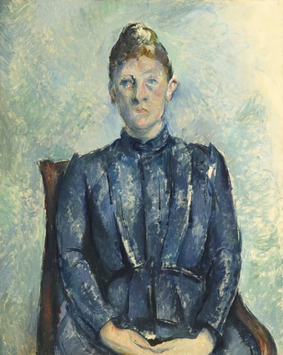 Portræt af Madame Cézanne af Paul Cézanne