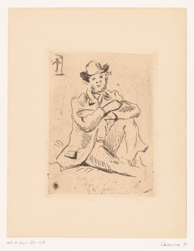 Portræt af Armand Guillaumin af Paul Cézanne