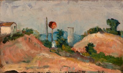 Railroad Cut af Paul Cézanne