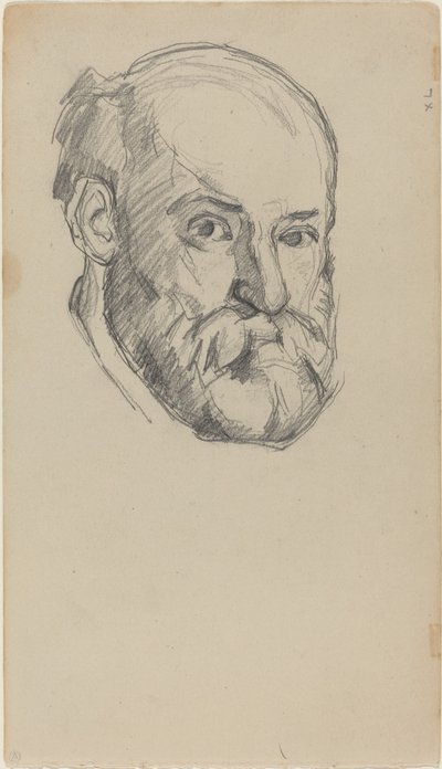 Selvportræt [recto] af Paul Cézanne