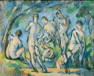Syv badende af Paul Cézanne
