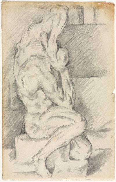 Skitse af anatomisk skulptur (recto) af Paul Cézanne