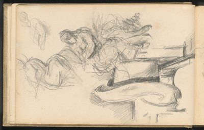 Studier inklusive en stråhat af Paul Cézanne