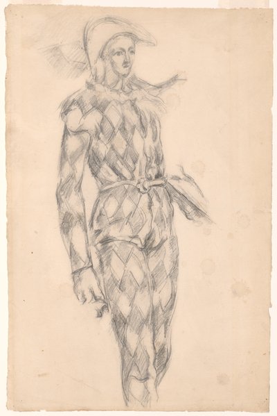 Studie af en Harlekin af Paul Cézanne