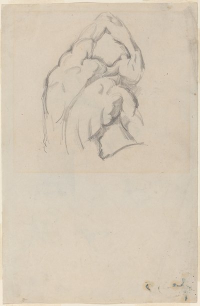 Studie af "Ecorché" [recto] af Paul Cézanne