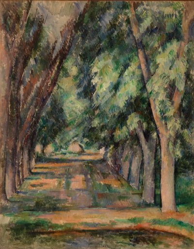 Kastanjetræernes Alley ved Jas de Bouffan af Paul Cézanne
