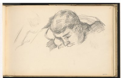Kunstnerens søn læser, ca. 1887. af Paul Cézanne
