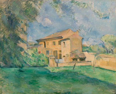 Gården ved Jas de Bouffan af Paul Cézanne