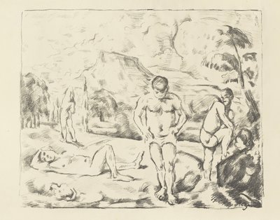 De store Badegæster, 1896-97 af Paul Cézanne
