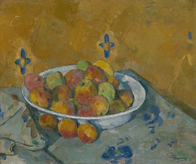 Æblepladen, ca. 1877. af Paul Cézanne