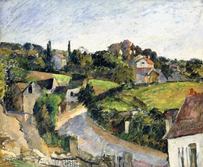 Den snoede vej, ca. 1877 af Paul Cézanne