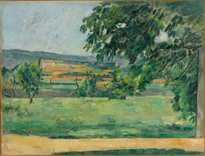 Udsigt over Jas de Bouffan, 1875-1876. af Paul Cézanne