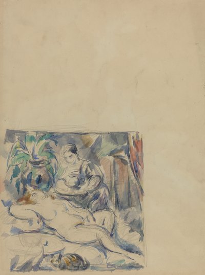Vågner op [verso] af Paul Cézanne