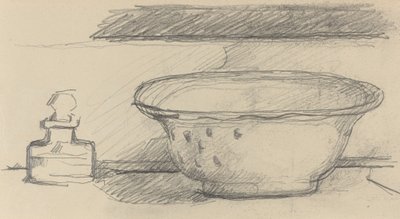 Håndvask og duftflaske [recto], 18771881. af Paul Cézanne