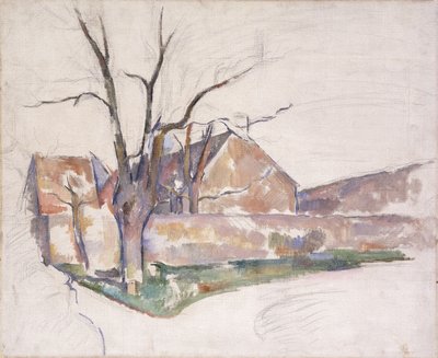 Vinterlandskab, c.1885 af Paul Cézanne