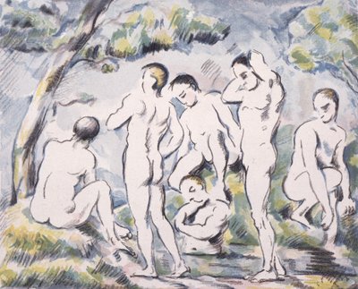 De små Badegæster af Paul Cézanne, Auguste Clot