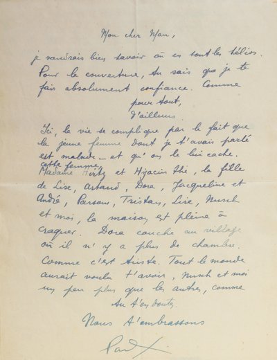 Brev til Man Ray om opnåelsen af 
