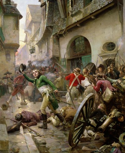Henri de La Rochejaquelein (1772-94) ved slaget ved Cholet, 17. oktober 1793 af Paul Émile Boutigny