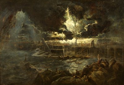 The Destruction of Pompeii, ca. 1835 (olie på lærred) af Paul Falconer Poole